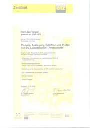 Planung, Auslegung, Errichten und Prüfen von DC-Ladestationen - Pilotseminar Planung, Auslegung, Errichten und Prüfen von DC-Ladestationen - Pilotseminar