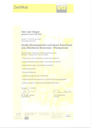 Große Stromspeicher und deren Anschluss ans öffentliche Stromnetz - Pilotseminar Große Stromspeicher und deren Anschluss ans öffentliche Stromnetz - Pilotseminar