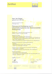 Planung und Auslegung von IT-Infrastruktursystemen der Elektromobiliät