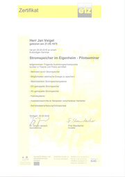 Stromspeicher im Eigenheim - Pilotseminar